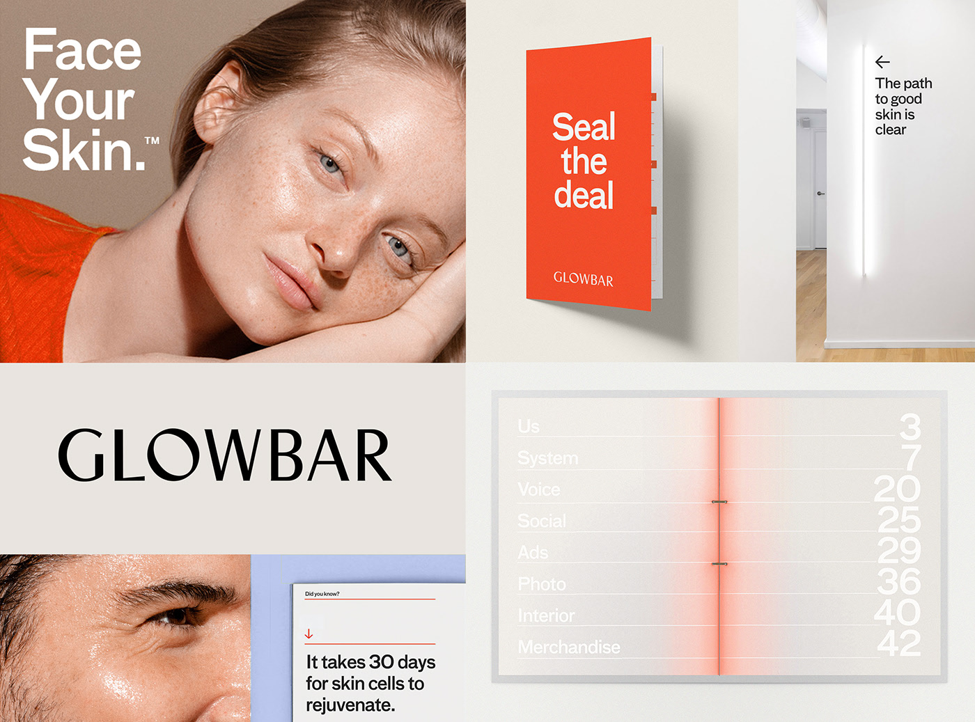 Glowbar護理店品牌形象設計