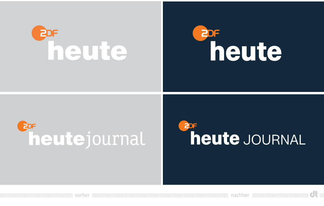 ZDF 新聞新舊LOGO對(duì)比（左圖為舊）