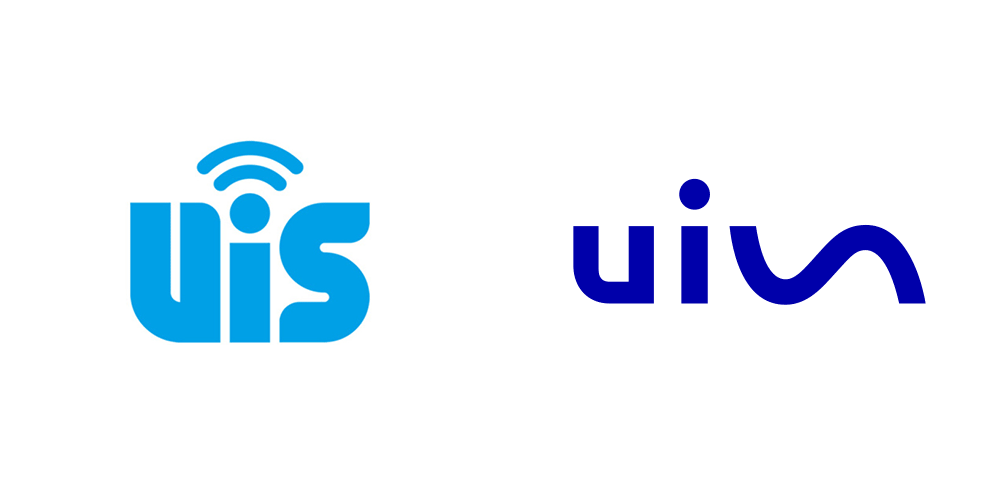 UIS 新舊LOGO對比（左圖為舊）