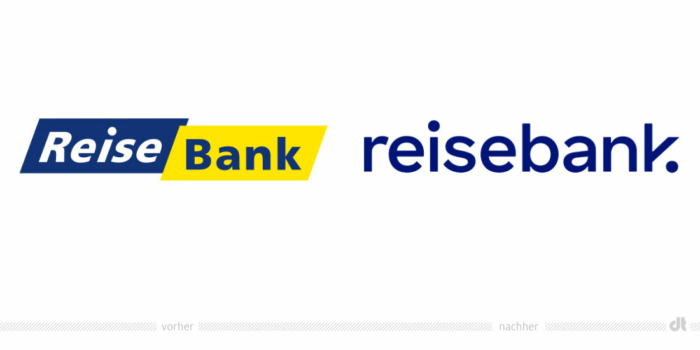 Reisebank 標志 - 之前和之后