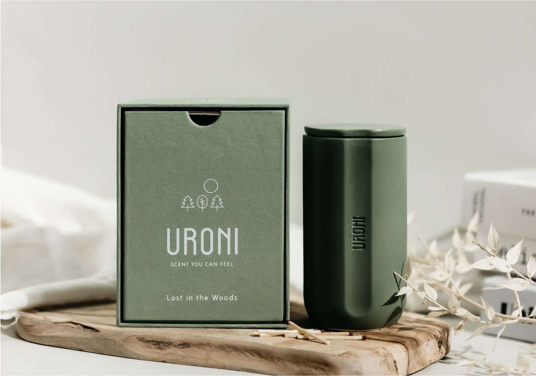 Uroni 天然香蠟品牌形象 Uroni 天然香蠟品牌形象