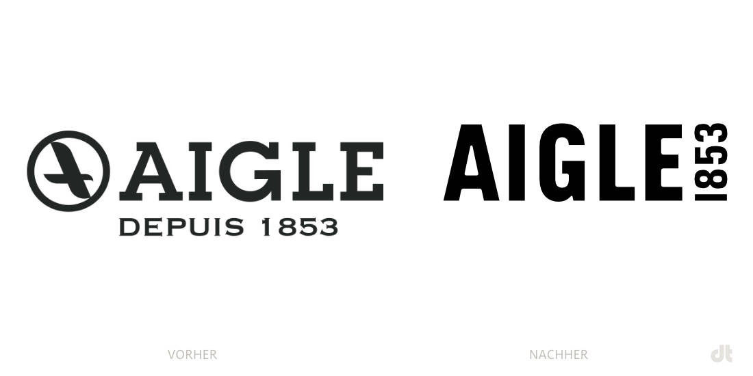 Aigle 標志 - 之前和之后