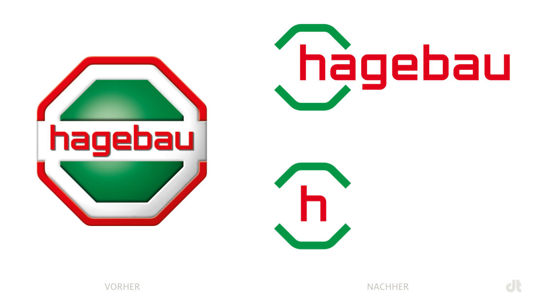 Hagebau 標志——前后