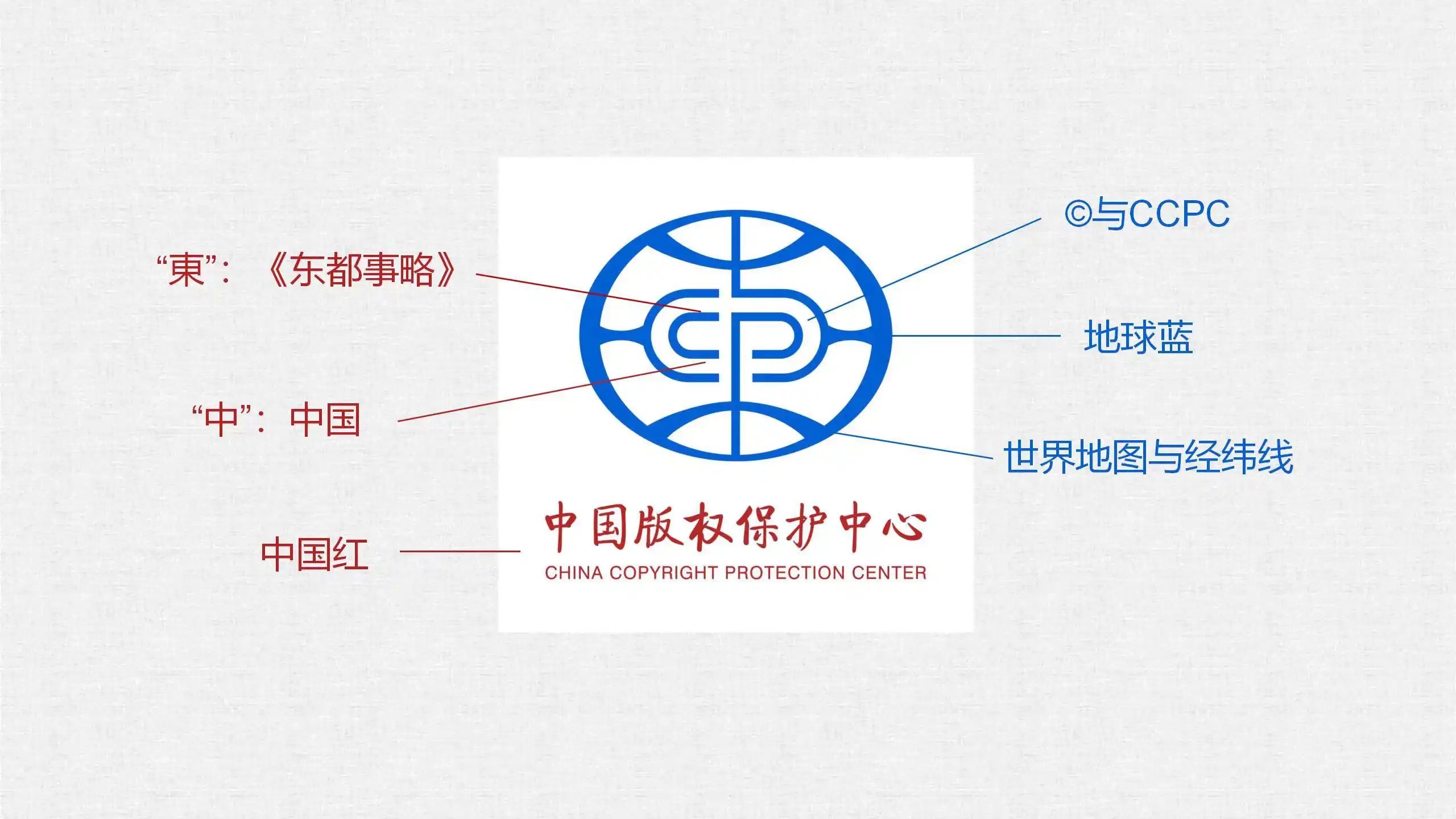 中國版權(quán)保護(hù)中心更新LOGO，繁體字「東」作為主要設(shè)計元素